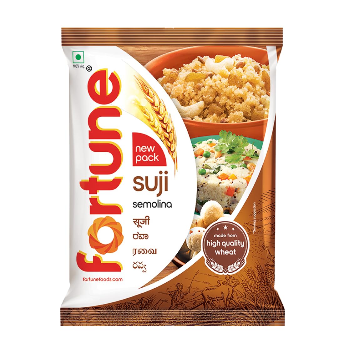 FORTUNE Suji Pouch,500 Gram