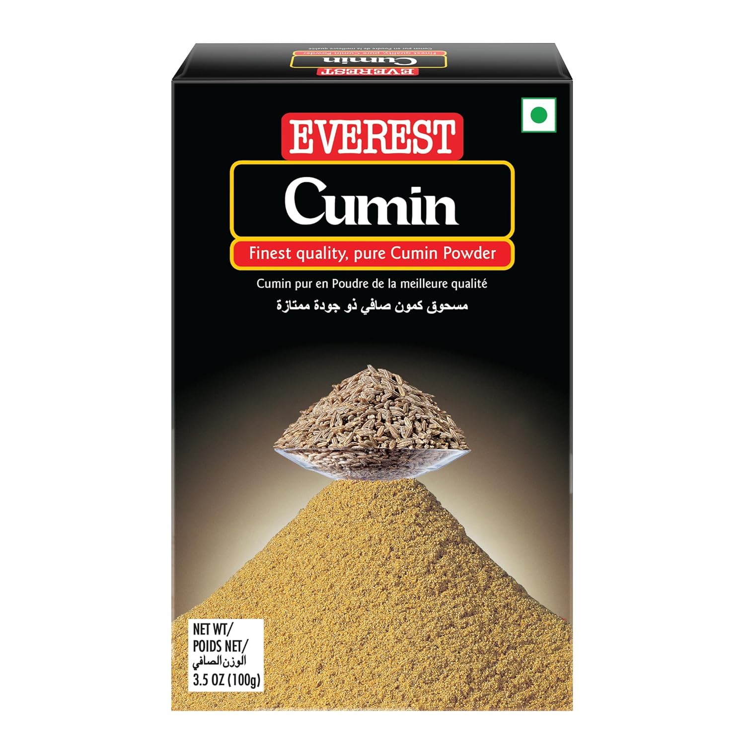 Everest Cumin Powder, Carton, 100 Gram