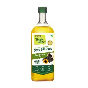 Tata Unrefined Cold Pressed Sunflower Oil 1L