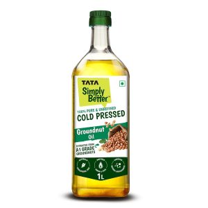 Tata Simply Better Pure & Unrefined Cold Pressed Groundnut,1L,