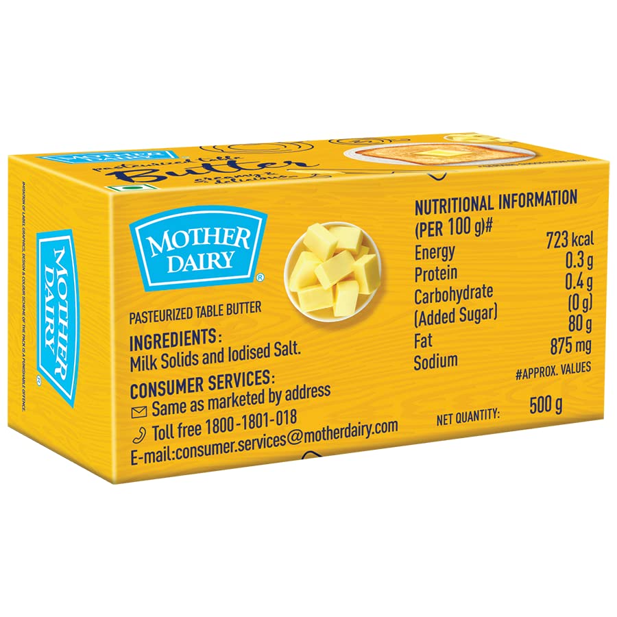 Mother Dairy Butter Pouch, 500 g - Image 2
