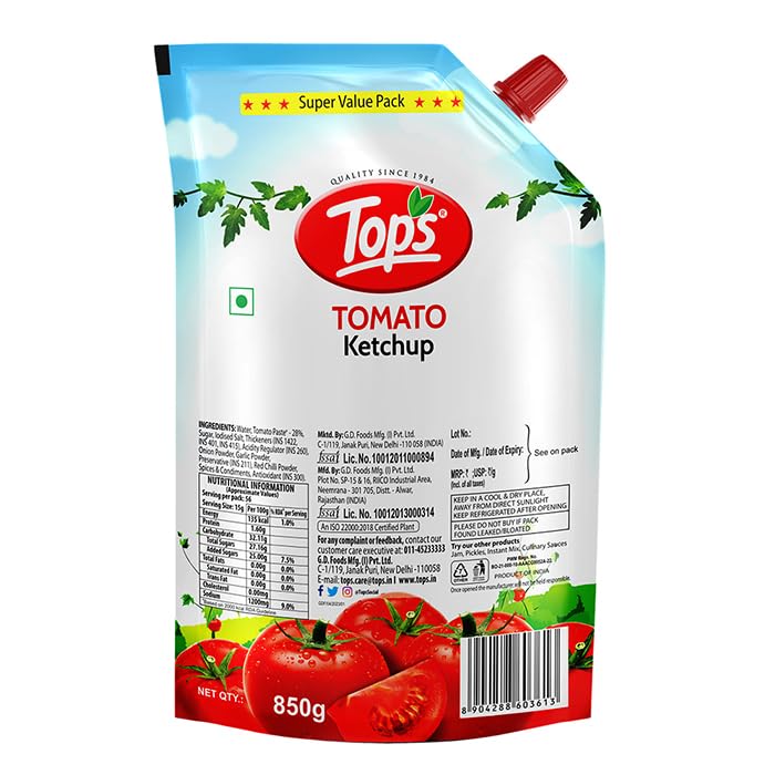 TOPS Tomato Ketchup Spout -850 gm - Image 3