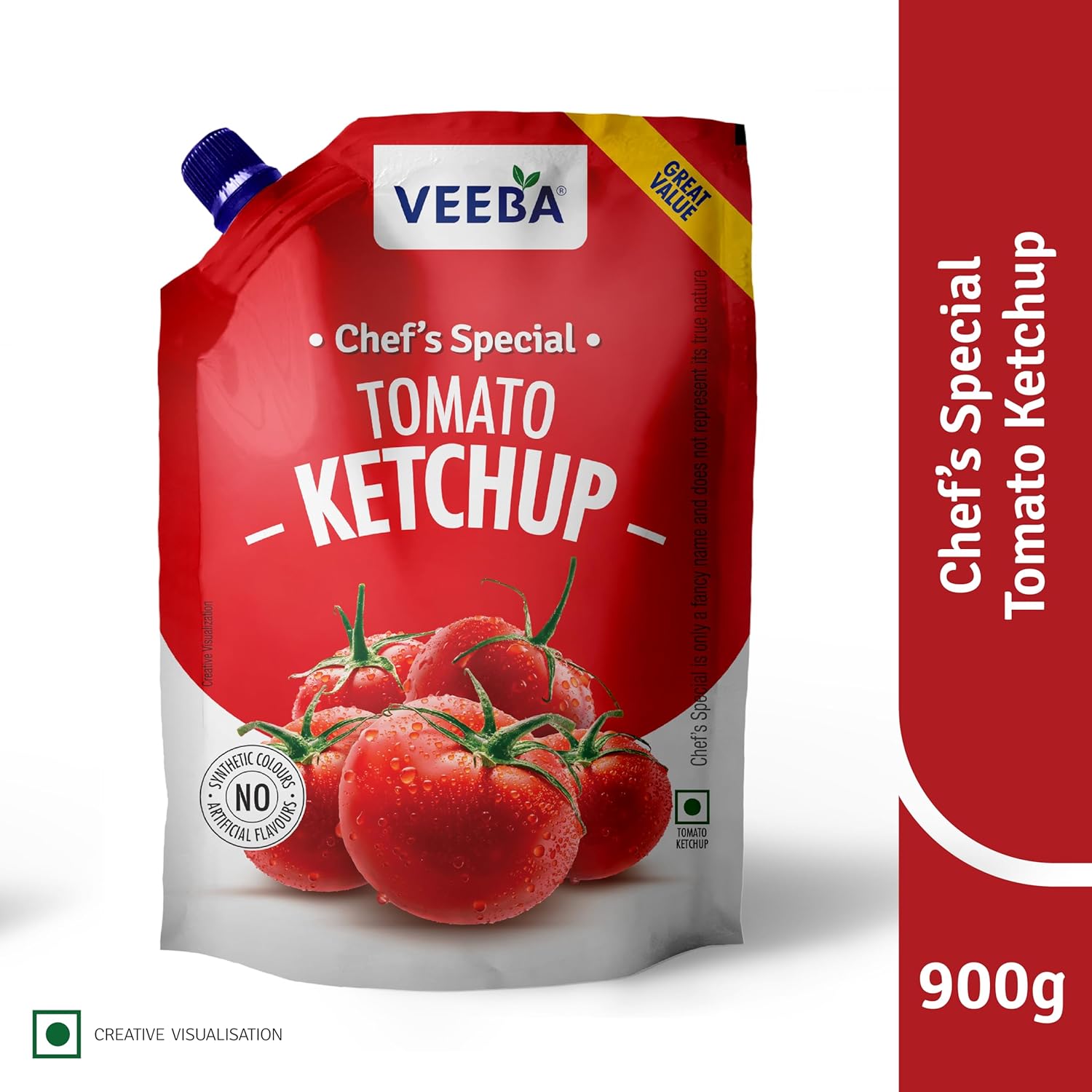 Veeba Tomato Ketchup Chef’s Special (900g) - Image 2
