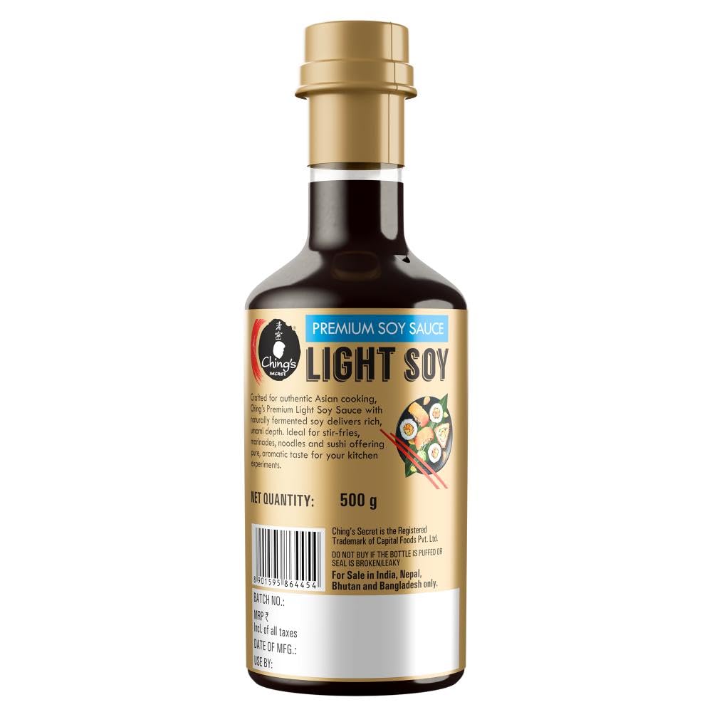 Chings Premium Light Soy Sauce for Cooking | 500g - Image 2