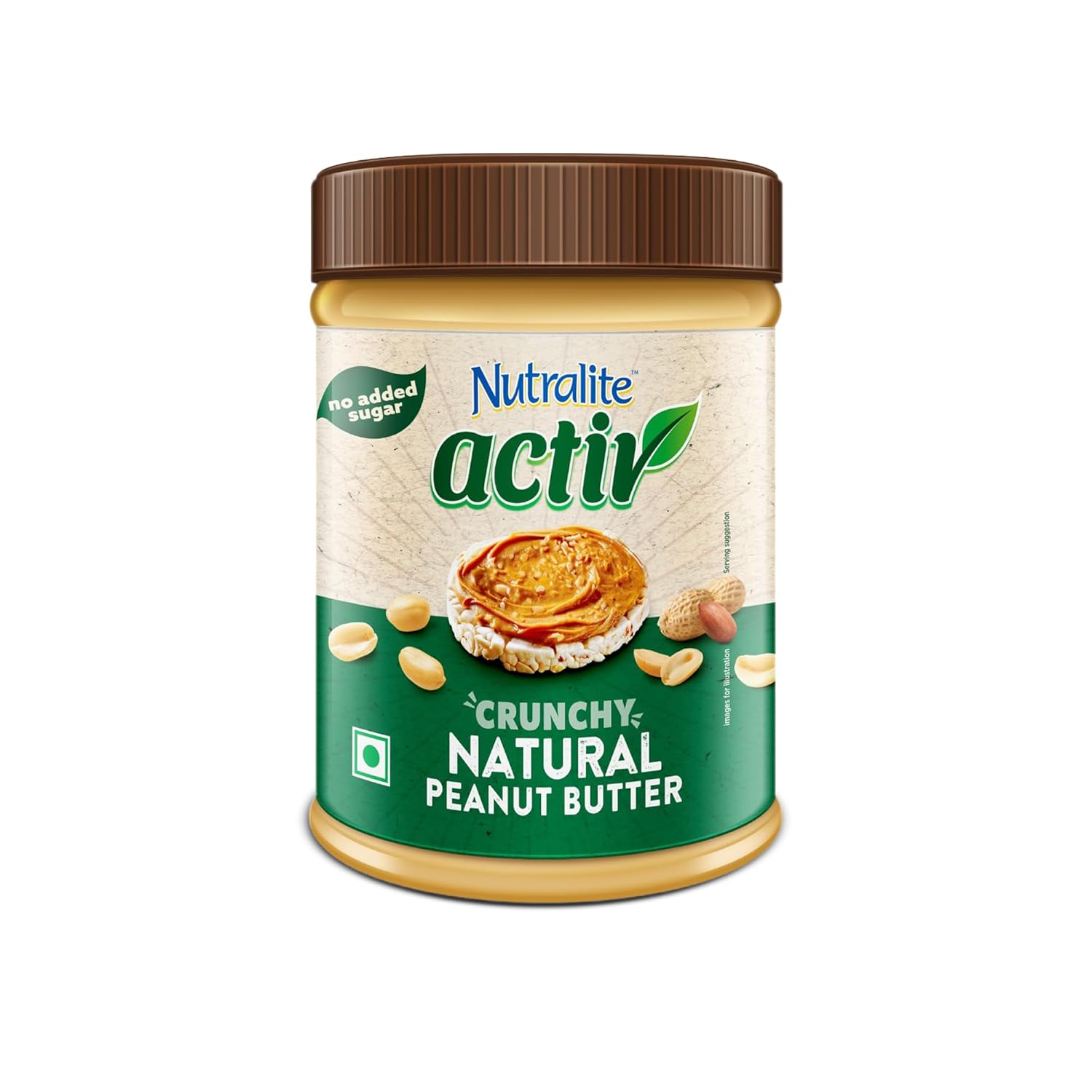 Nutralite Activ Peanut Butter Natural Crunchy | 26g Protein per 100g