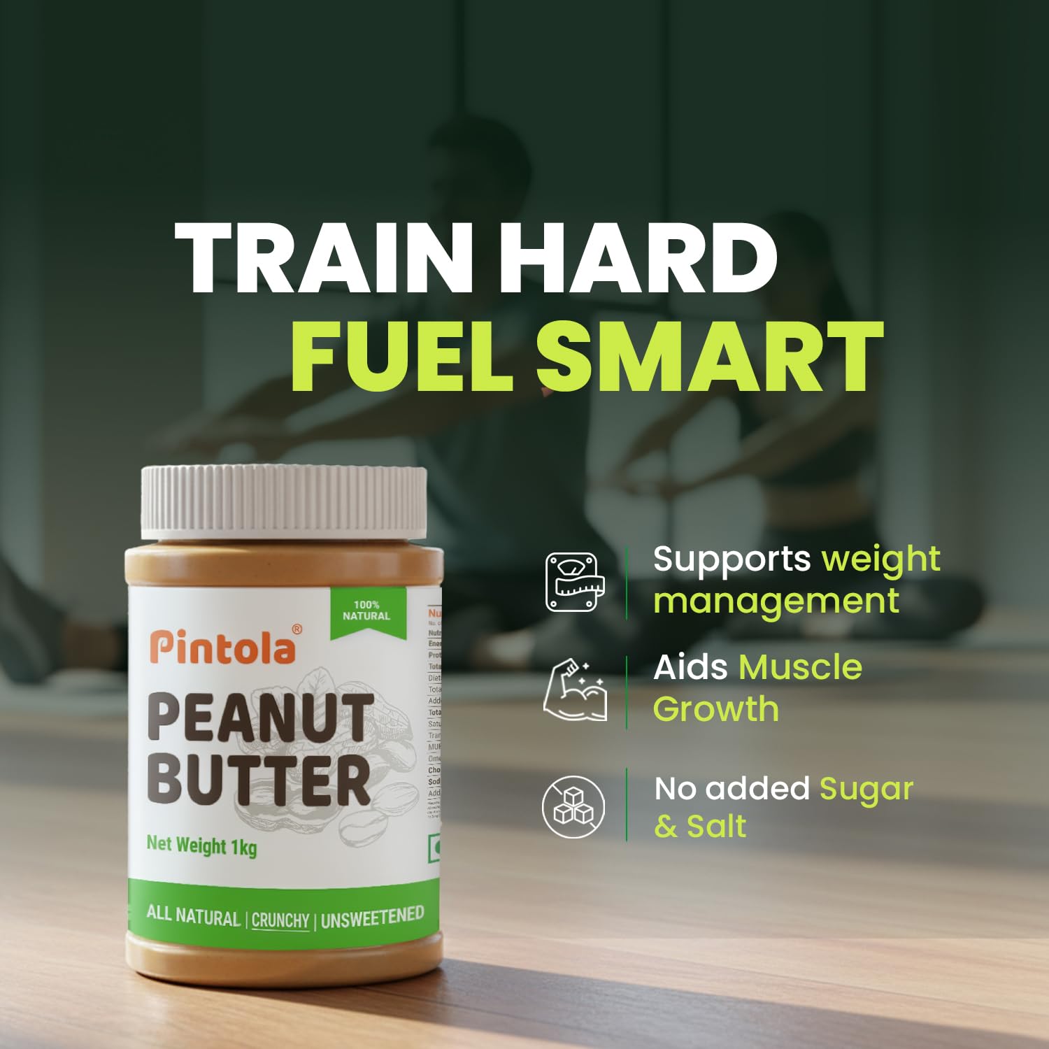 Pintola All Natural Peanut Butter Creamy 1kg - Image 2