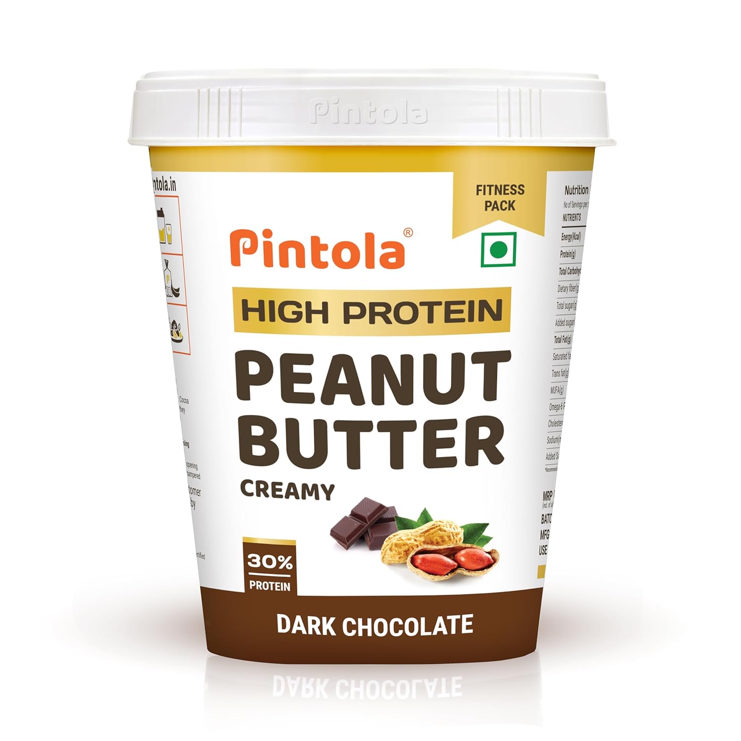 PINTOLA High Protein Peanut Butter Chocolate Flavour Creamy 1kg