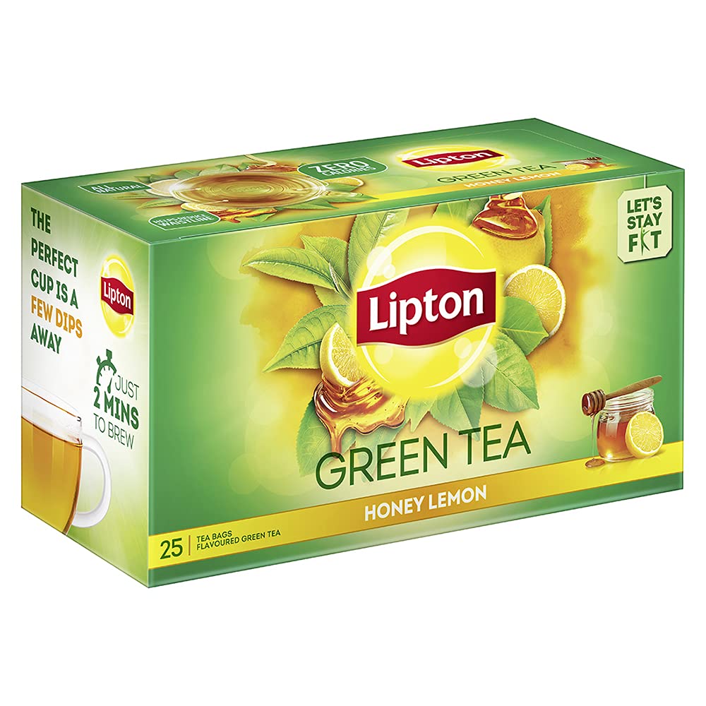 Lipton Honey Lemon Green Tea Bags, 25 Pieces - Image 3