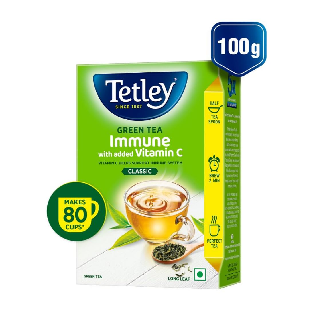 Tetley Loose Green Tea Leaves 100g - Image 2