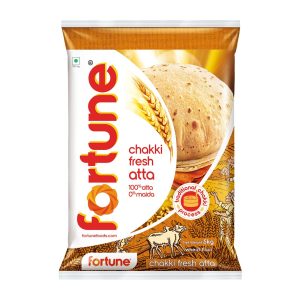 Fortune Chakki Fresh Atta, 5 kg, 100% Atta 0% Maida