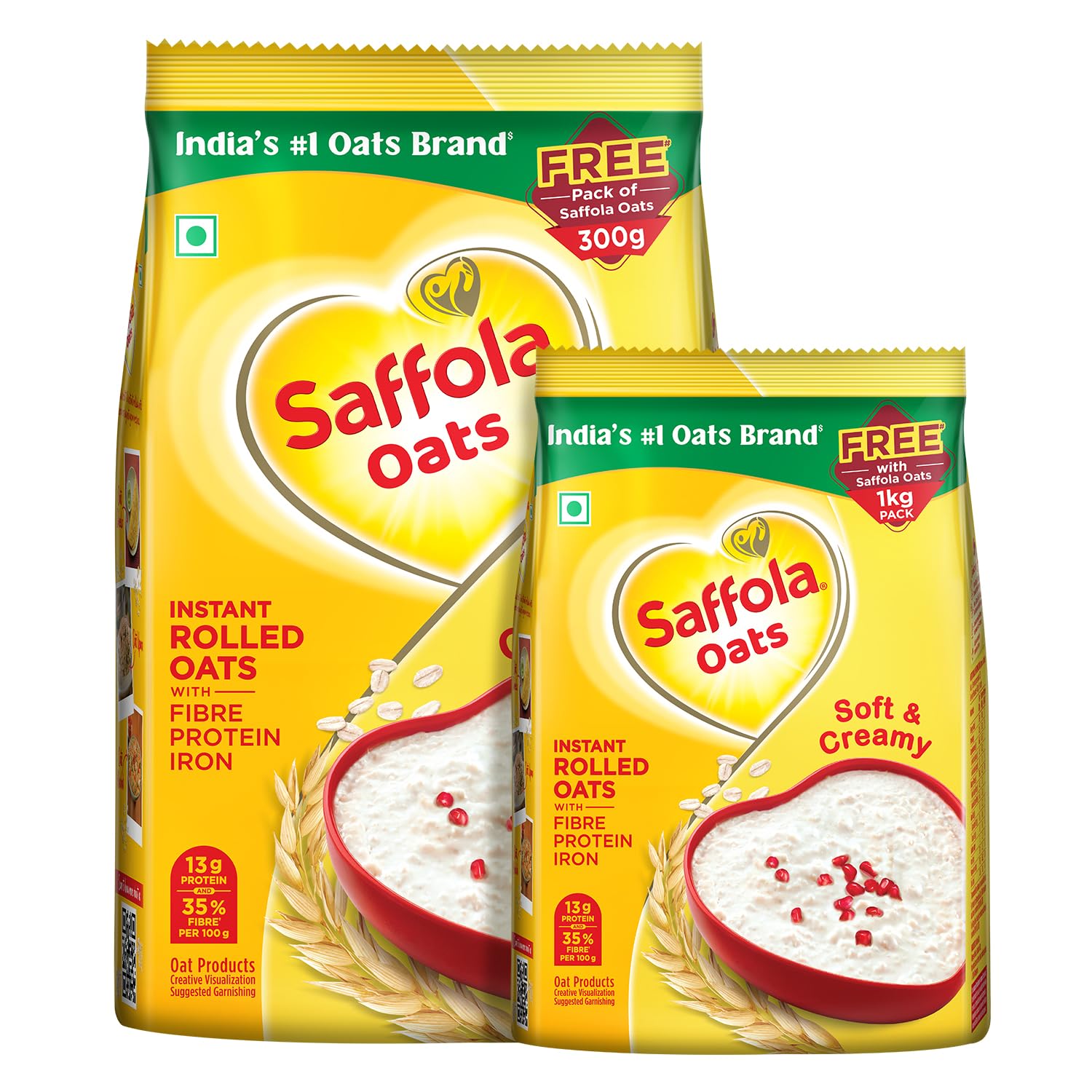 Saffola Oats | 1kg with 300g