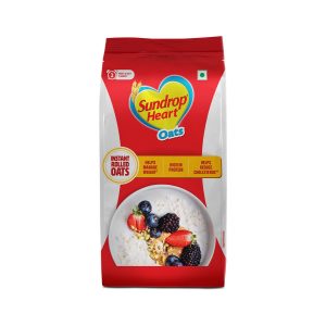 Sundrop Heart Plain Oats, High In Protein, 1kg