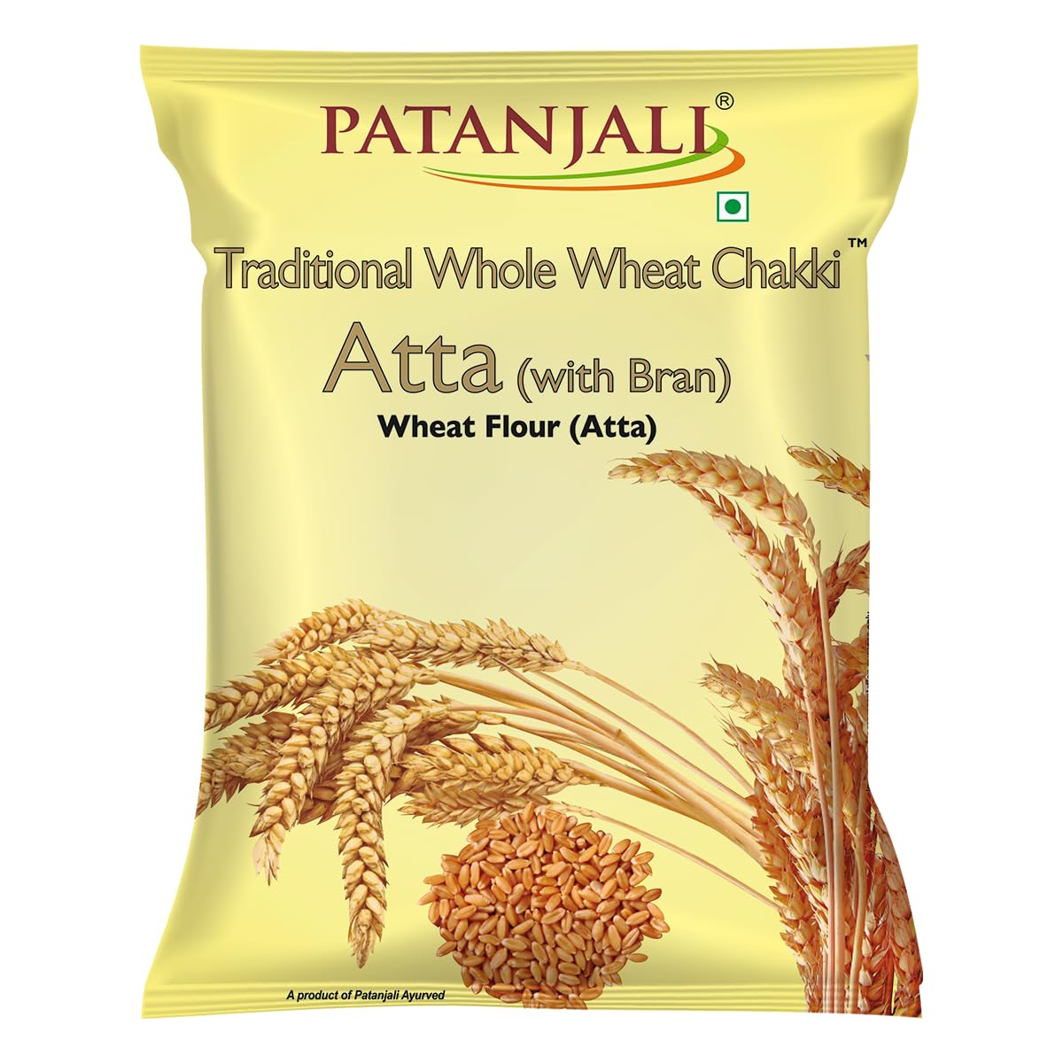 Patanjali Chakki Atta, Whole Wheat with Bran, Genhu ka Atta, Organic Flour – 5kg