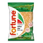 Fortune Arhar Dal (Toor Dal), 1 kg, Unpolished and Sortex cleaned