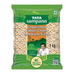Tata Sampann Unpolished Kabuli Chana, 1 kg, (Medium Size)