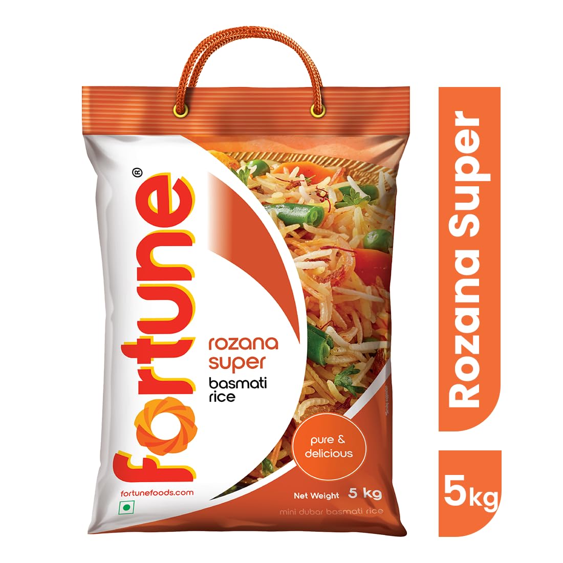 Fortune Rozana Super Basmati Rice 5 Kg - Image 3