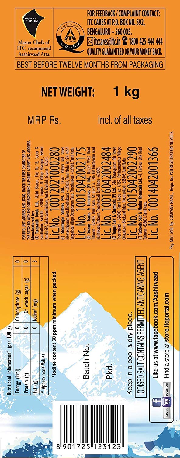 Aashirvaad Iodised Salt <br>Get 1 Pack Every Month for 6 Months @ 50% OFF - Image 4