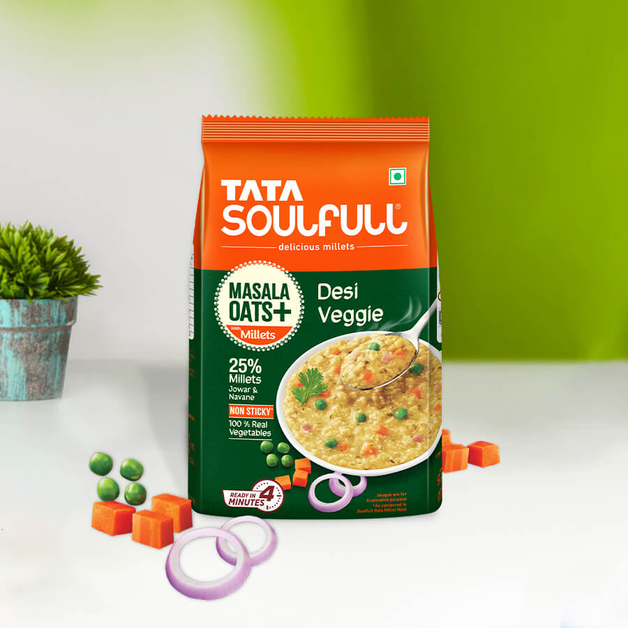 Tata Soulfull Masala Oats 33 g Pouch
