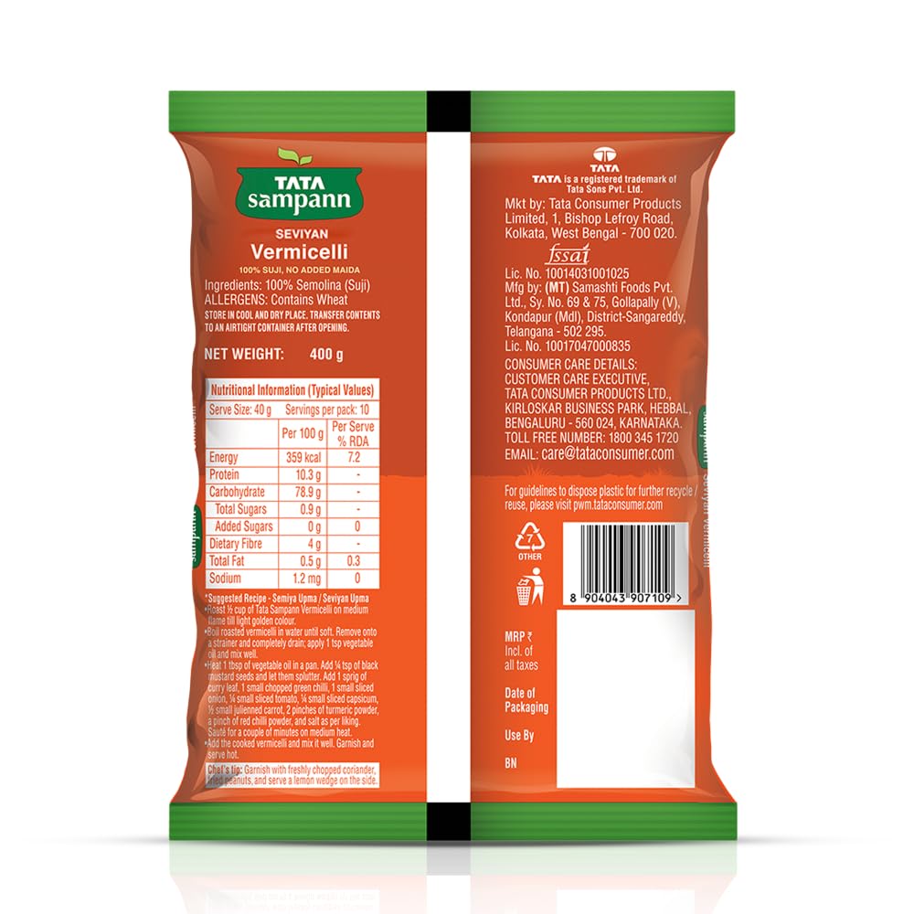 Tata Sampann Seviyan Vermicelli, 400 g - Image 3