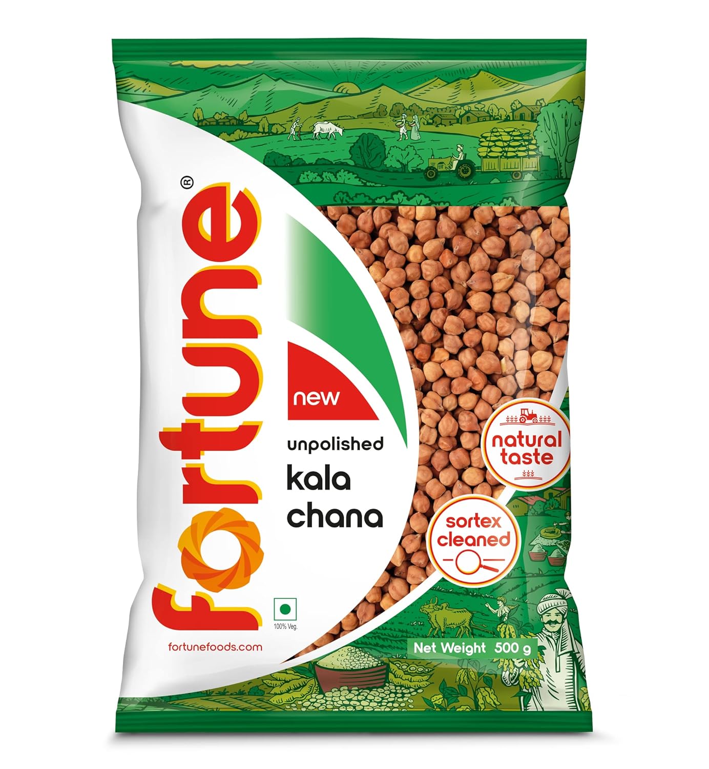 Fortune Kala Chana Unpolished <br>Get 1 Pack Every Month for 6 Months @ 50% OFF - Image 2