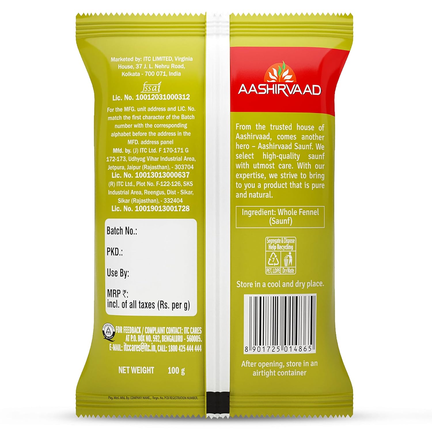 Aashirvaad Saunf <br>Get 1 Pack Every Month for 6 Months @ 50% OFF - Image 2