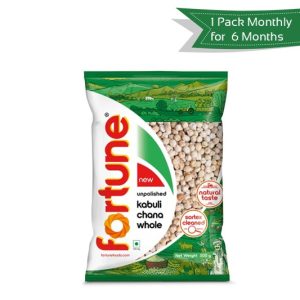Fortune Kabuli Chana <br>Get 1 Pack Every Month for 6 Months @ 50% OFF
