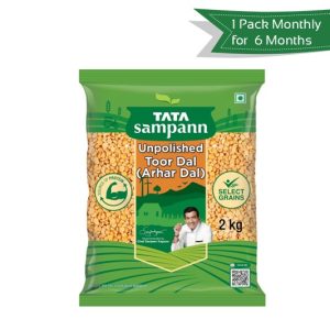 Tata Sampann unpolished Toor Dal <br>Get 1 Pack Every Month for 6 Months @ 50% OFF