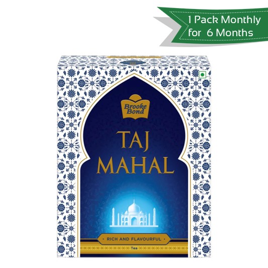 Taj Mahal Tea <br>Get 1 Pack Every Month for 6 Months @ 50% OFF
