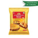 Aashirvaad, Chana Dal Besan <br>Get 1 Pack Every Month for 6 Months @ 50% OFF