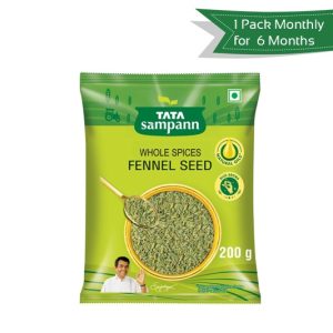 tata fennel seeds (saunf) <br>Get 1 Pack Every Month for 6 Months @ 50% OFF