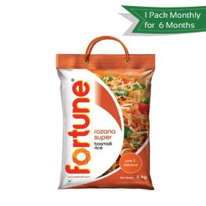 Fortune Rozana Super Basmati Rice <br>Get 1 Pack Every Month for 6 Months @ 50% OFF