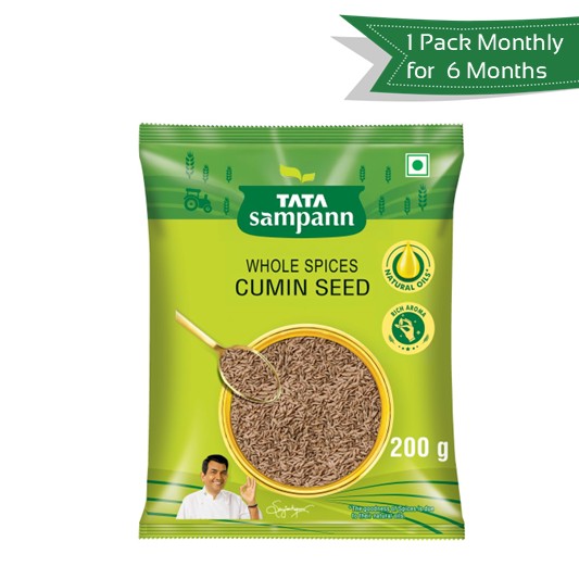 Tata Cumin seeds(jeera)<br>Get 1 Pack Every Month for 6 Months @ 50% OFF