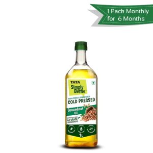 tata groundnut oil (Get 1 Pack Every Month for 6 Months @ 50% OFF)